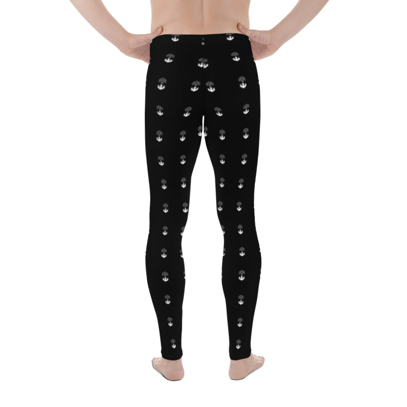 mockup_Back_Barefoot_White-3 Ministry of Time Travel Yoga Men's leggins