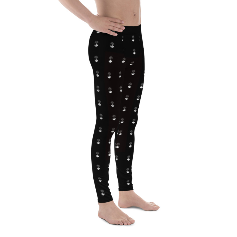 mockup_Right_Barefoot_White-2 Ministry of Time Travel Yoga Men's leggins